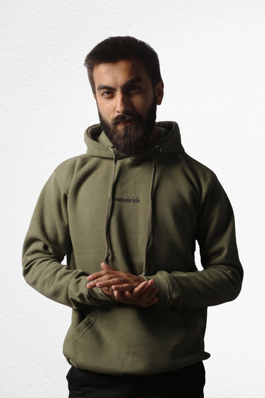 Maverick Hoodie | Olive Green - Maverick Menswear