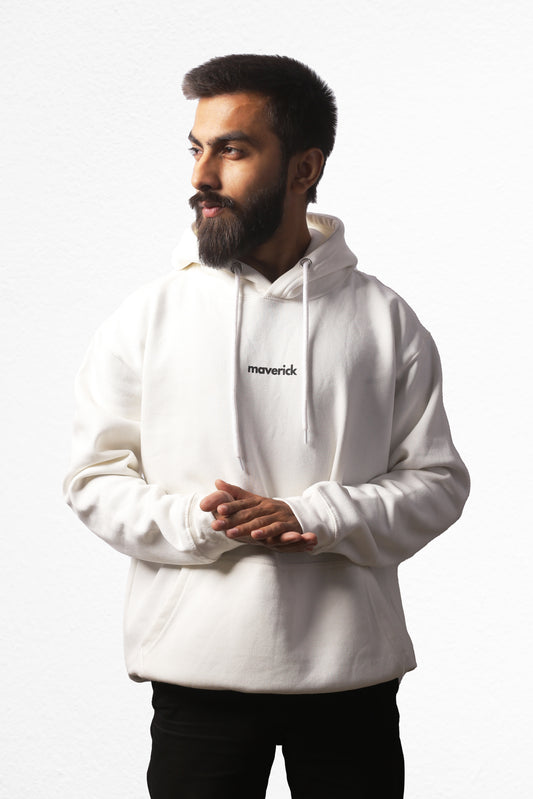 Maverick Hoodie | White - Maverick Menswear